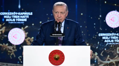 Cumhurbaşkanı Erdoğan Çerkezköy-Kapıkule Hızlı Tren Hattı'nı açtı