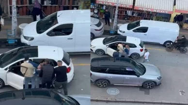 ''Dövüş antrenörüyüm ben'' diyen kadın yumrukları savurdu!