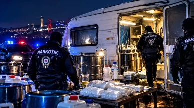 Karavanda uyuşturucu üretimine narkotik engeli