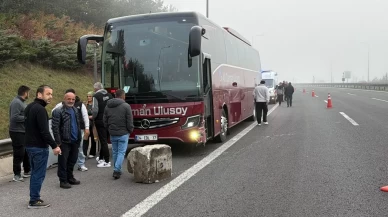 Bolu’da sisli otoyolda zincirleme kaza