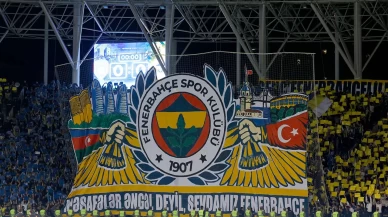Azerbaycan'da tribünlerden pankartlı mesaj