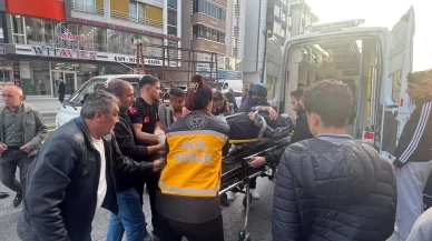 Çerkezköy’de karşıya geçerken kamyonet çarptı