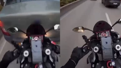 Bursa'da motosikletlinin kaçışı kazayla bitti