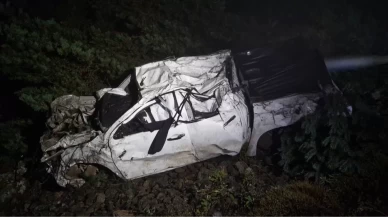 Artvin’de kamyonet 300 metrelik uçuruma yuvarlandı: Baba öldü, 2 çocuğu yaralandı