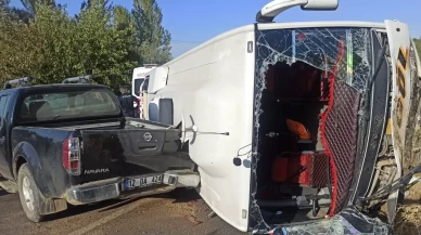 Bingöl-Diyarbakır yolunda korkutan çarpışma