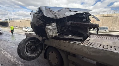 Eskişehir’de çevre yolunda korkutan çarpışma