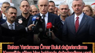 Kocaeli’de çöken bina hakkında Bakan Yardımcısı Ömer Bulut değerlendirme yaptı! 'Zemin çökmesi yıkımda belirleyici oldu'