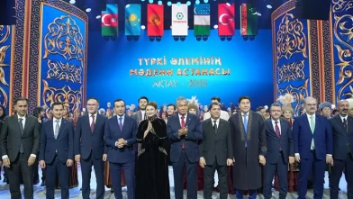 TÜRKSOY'un "Türk Dünyası Kültür Başkenti" ünvanı törenle Aktau'dan Andican'a devredildi