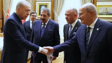 Cumhurbaşkanı Erdoğan, ATO Başkanı Gürsel Baran’ı kabul etti