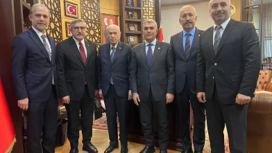 MHP Lideri Devlet Bahçeli, Cumhur İttifakı Hatay Milletvekillerini kabul etti