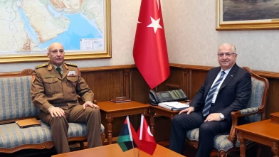 Bakan Güler, Libya Genelkurmay Başkanı Orgeneral Al-Haddad'ı kabul etti