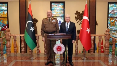 Bakan Güler, Libya Genelkurmay Başkanı Orgeneral Al-Haddad'ı kabul etti