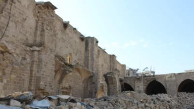Gazze'nin en eski camisi Büyük Ömer Camii'nde restorasyon çalışmaları başladı