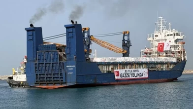 Gazze’ye umut taşıyan Türk Kızılay Gemisi El Ariş Limanı’nda