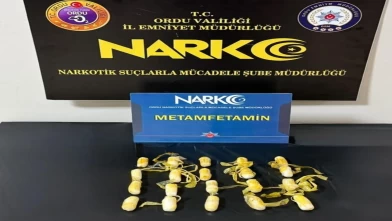 Risk analizi yakalattı...Ordu'da midesinde yasaklı madde tespit edildi!