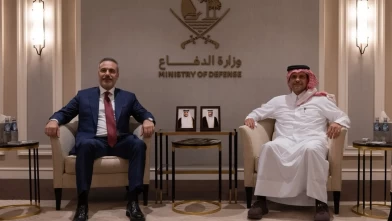 Dışişleri Bakanı Fidan, Katar Savunma Bakanı Al Thani ile bir araya geldi