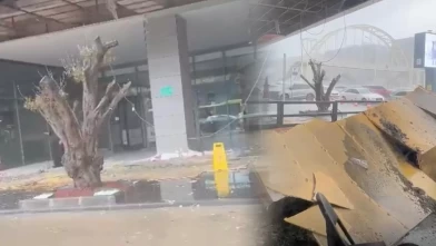 Batman’ı sel vurdu!