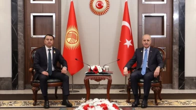TBMM Başkanı Kurtulmuş Kırgız mevkidaşıyla görüştü