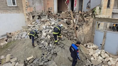 Gaziantep'te sağanak sonrası ev çöktü!