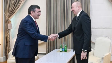 Cevdet Yılmaz Azerbaycan Cumhurbaşkanı Aliyev'le görüştü