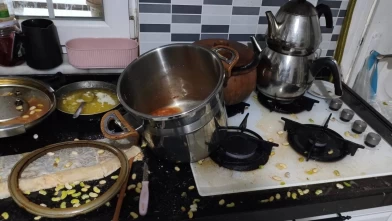 Bursa'da düdüklü tencere patladı!