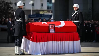 İstanbul’da trafik kazasında şehit olan polisimize son veda