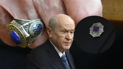 MHP Lideri Devlet Bahçeli’nin yüzük ve rozetindeki semboller dikkat çekti: 24 Türk boyu ve tarihî