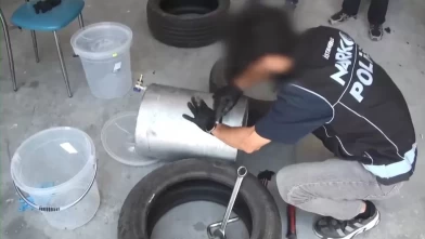 Kilolarca uyuşturucuyu su deposuna saklamışlar!