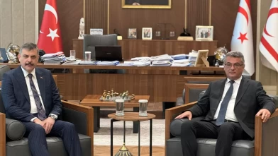 İçişleri Bakanı Çiftçi, KKTC Cumhurbaşkanı Erhürman ile görüştü