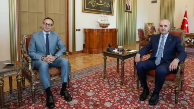 TBMM Başkanı Kurtulmuş, TÜRKPA Genel Sekreteri'ni kabul etti