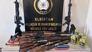 Elbistan’da iki ayrı operasyon: Plastik patlayıcı, tüfek ve mühimmat ele geçirildi