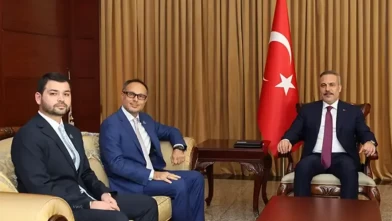 Bakan Fidan, TÜRKPA Genel Sekreteri Ramil Hasan'ı kabul etti