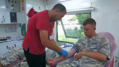 Hava Kuvvetleri personelinden Kızılay’a kan bağışı