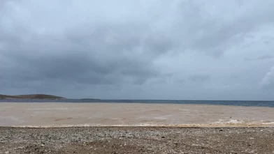 Datça’da sağanak sonrası şaşırtan manzara