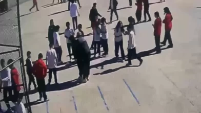 Zonguldak’ta okul bahçesinde korku dolu anlar!