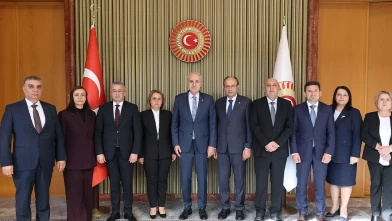 TBMM Başkanı Kurtulmuş Bulgaristan heyetini kabul etti