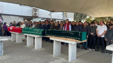 Kıbrıs Gazisi ile Filo Jet’te hayatını kaybeden kişi yan yana uğurlandı