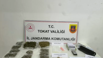 Tokat’ta 1 kilo 780 gram skunk ele geçirildi
