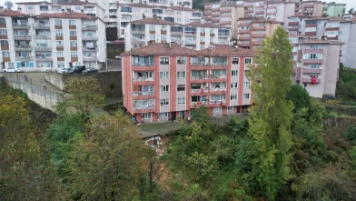 Zonguldak'ta 135 haneli sitede korkutan görüntü
