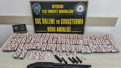 Konya Beyşehir’de uyuşturucu operasyonu