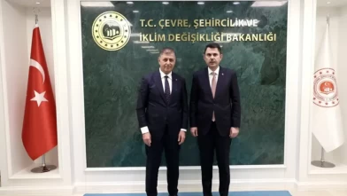 Bakan Kurum, İzmir Büyükşehir Belediye Başkanı Tugay ile görüştü!