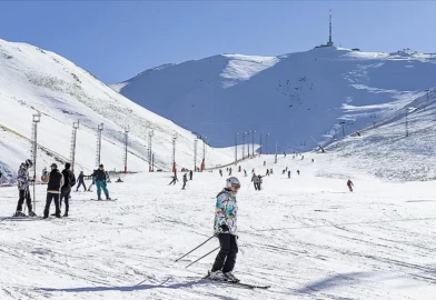 Palandöken’de kayak sezonu görkemli törenle başladı
