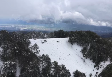 Mart sürprizi! Paşa Yaylası kış manzarasına büründü