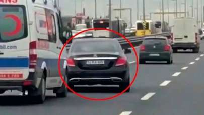 Ambulansa yol vermeyen magandaya mahkeme şoku!