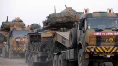 Suriye sınırına obüs ve tank sevkiyatı