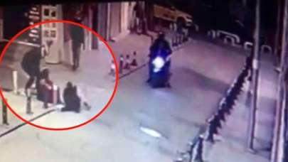 Gaspa uğrayan kuryeyi karısı kurtardı