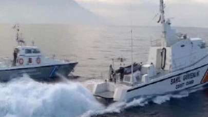 Türk sularını ihlal eden Yunan'a müdahale!