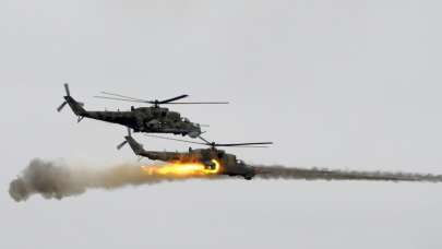 Mi-35 helikopteri Rusya'da yanlışlıkla bir binayı vurdu