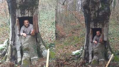 Koronavirüsten korunmak için bunu yaptı