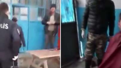 Kaçak tıraşa polis baskını